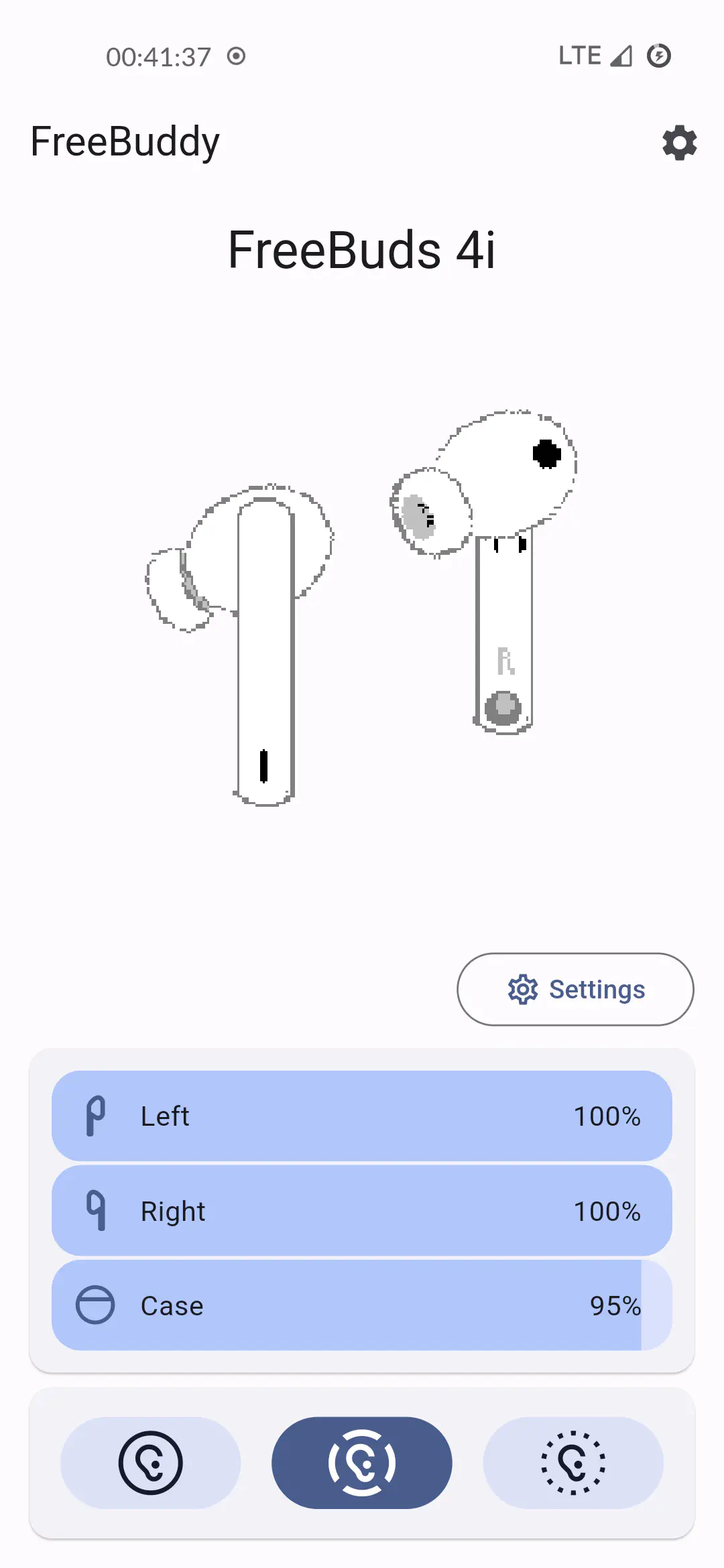 Main FreeBuddy screen - light theme